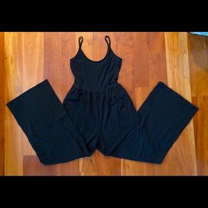 Wild Fable Black Wide-Leg Tank Jumpsuit